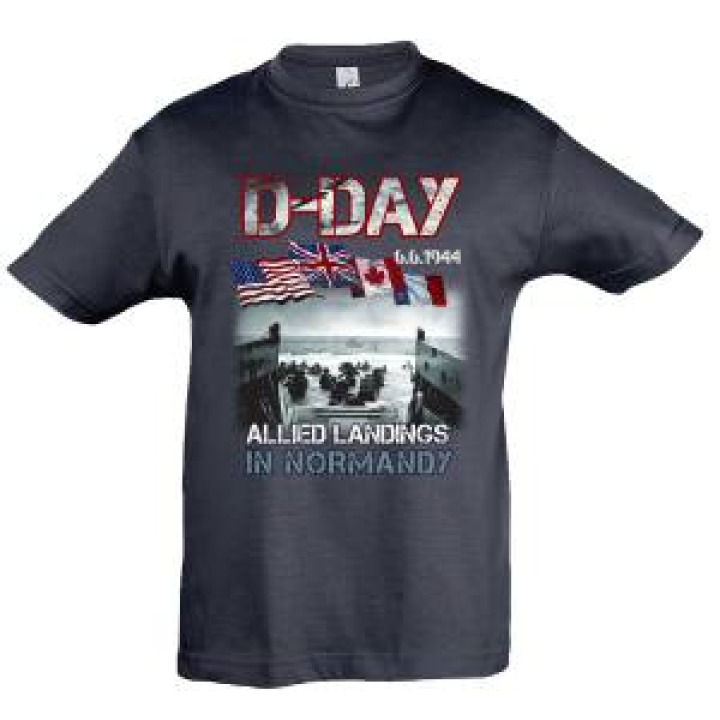 Tshirt enfant Barge de Débarquement DDay 661944 Marine 8 ans