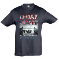 T-shirt enfant Barge de D&eacute;barquement D-Day 6/6/1944 Marine 8 ans