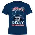 T-shirt enfant Barge de Débarquement dans le Soldat D-Day 75ème + transfert Col 75ème Marine 14 ans