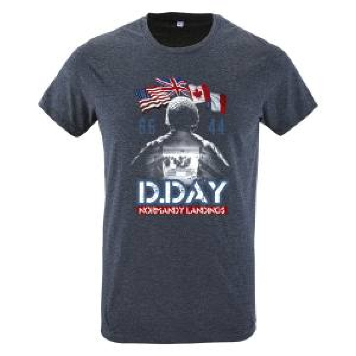 Tshirt enfant Barge de Débarquement dans le Soldat DDay Denim 4 ans