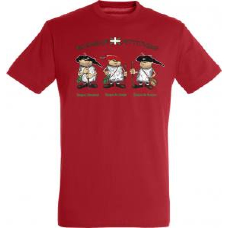 T-shirt enfant Basque Standard/ Combo/ Itxassou Rouge 8 ans