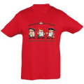 T-shirt enfant Basque Standard/ Espelette/ A&iuml;nhoa Rouge 2 ans