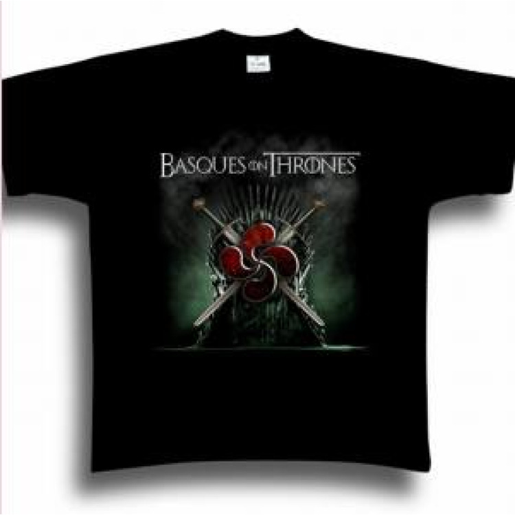 T-shirt enfant Basques On Thrones Noir Profond 12 ans
