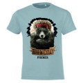 T-shirt enfant Big Chief Pyrénées Gris Pur 2 ans