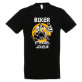 T-shirt enfant Biker et Eternel Joueur Col d’Aubisque Noir Profond 8 ans