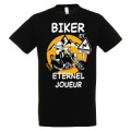 T-shirt enfant Biker et Eternel Joueur Espelette Noir Profond 2 ans