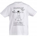 T-shirt enfant bio ajusté Homme de Vitruve Noir Profond 4 ans