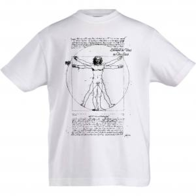 T-shirt enfant bio ajusté Homme de Vitruve White 7/8 ans