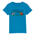 T-shirt enfant bio ajusté Je suis le Prince de Chenonceaux Gris Chiné 6 ans