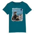 T-shirt enfant bio ajusté Otarie le Pal Aqua 2 ans