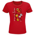 T-shirt enfant bio ajust&eacute; Savana Heros Zoo de Thoiry + transfert Col Zoo de Thoiry Vert Prairie 4 ans