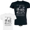 T-shirt enfant bio ajusté Vélo Noir Profond 6 ans