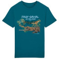 T-shirt enfant bio Alligator Faux Gavial Zoo de Beauval (Largeur 20 Cm pour les 7/8 Ans) (Largeur 22