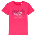 T-shirt enfant bio Carrosse Cheverny + transfert Strass White 3/4 ans