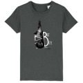 T-shirt enfant bio Chauve Souris Bat Boy Zoo de Beauval (Hauteur 20 Cm pour les 3/4- 5/6 Ans) (Hauteur 22 Cm pour les 7/8- 9/11 Ans) Placer &agrave; 11.5 Cm du Bas du Col Au Haut du B Anthracite 3/4 ans
