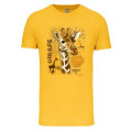 T-shirt enfant bio Girafe Intemporel Zoo des Sables d’Olonne Yellow 3/4 ans