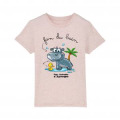 T-shirt enfant bio Hippo Parc Animalier d’Auvergne + transfert Col Parc Animalier d’Auvergne Cotton 