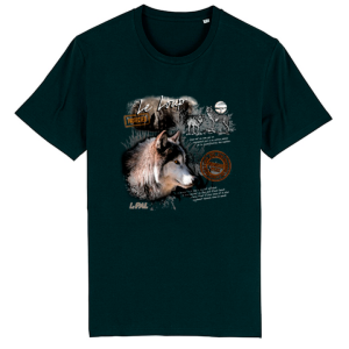 Tshirt enfant bio Loup le Pal Black 34 ans