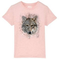T-shirt enfant bio Loup Native Tribes Alpha Parc Animalier + transfert Col Alpha Parc Animalier Mid 