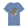 T-shirt enfant bio Loup Tribes Parc Animalier d’Auvergne + transfert Col Parc Animalier d’Auvergne M