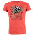 T-shirt enfant bio Maki Catta Vallée des Singes Mid Heather Red 7/8 ans