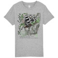 T-shirt enfant bio Maki Catta Zoo de Thoiry + transfert Col Zoo de Thoiry Heather Grey 3/4 ans