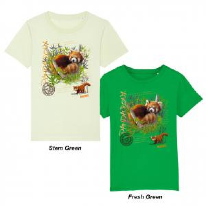 Tshirt enfant bio Panda Roux Bioparc Stem Green 34 ans