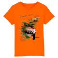 T-shirt enfant bio Panda Roux Bioparc Stem Green 3/4 ans