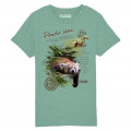 T-shirt enfant bio Panda Roux Parc Animalier d’Auvergne + transfert Col Parc Animalier d’Auvergne Co