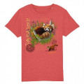 T-shirt enfant bio Panda Roux Zoo de la Fleche Mid Heather Red 5/6 ans