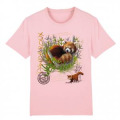 T-shirt enfant bio Panda Roux Stem Green 3/4 ans
