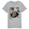 T-shirt enfant bio Panthère Bioparc Heather Grey 3/4 ans
