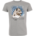 T-shirt enfant bio Panthère des Neiges le Pal Heather Grey 3/4 ans
