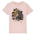 T-shirt enfant bio Panthère Native Tribes Zoo des Sables d’Olonne Cream Heather Pink 3/4 ans