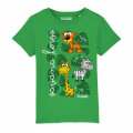 T-shirt enfant bio Savana Heros Parc Animalier d’Auvergne + transfert Col Parc Animalier d’Auvergne 