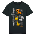 T-shirt enfant bio Savana Heros Zoo les Sables d’Olonne Black 7/8 ans