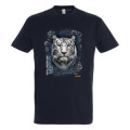 T-shirt enfant bio Tigre Blanc Intemporel Bioparc Navy 4/6 ans