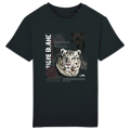T-shirt enfant bio Tigre Blanc le Pal Black 3/4 ans