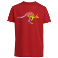 T-shirt enfant bio Wallaby de Couleurs Zoo Corsica Red 3/4 ans