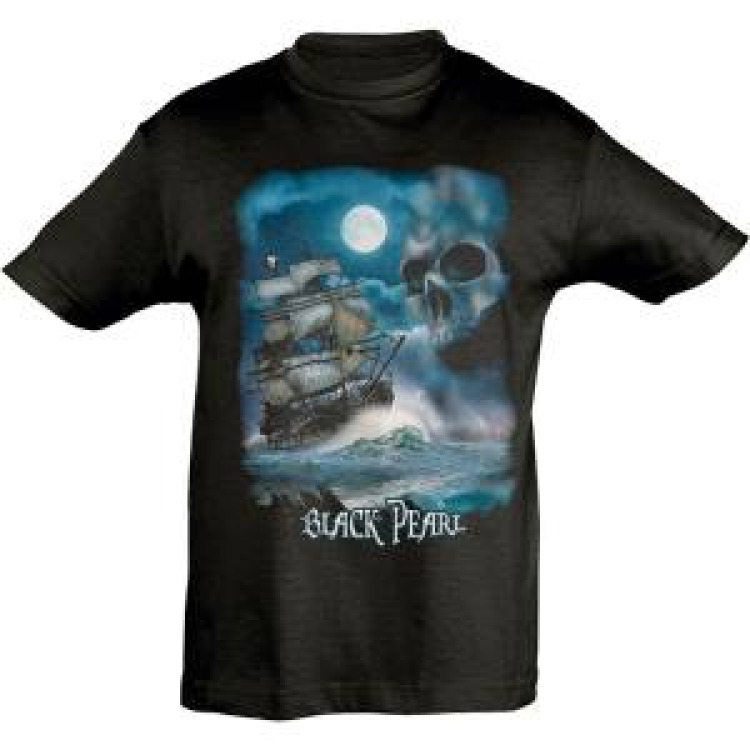 T-shirt enfant Black Pearl Noir Profond 10 ans