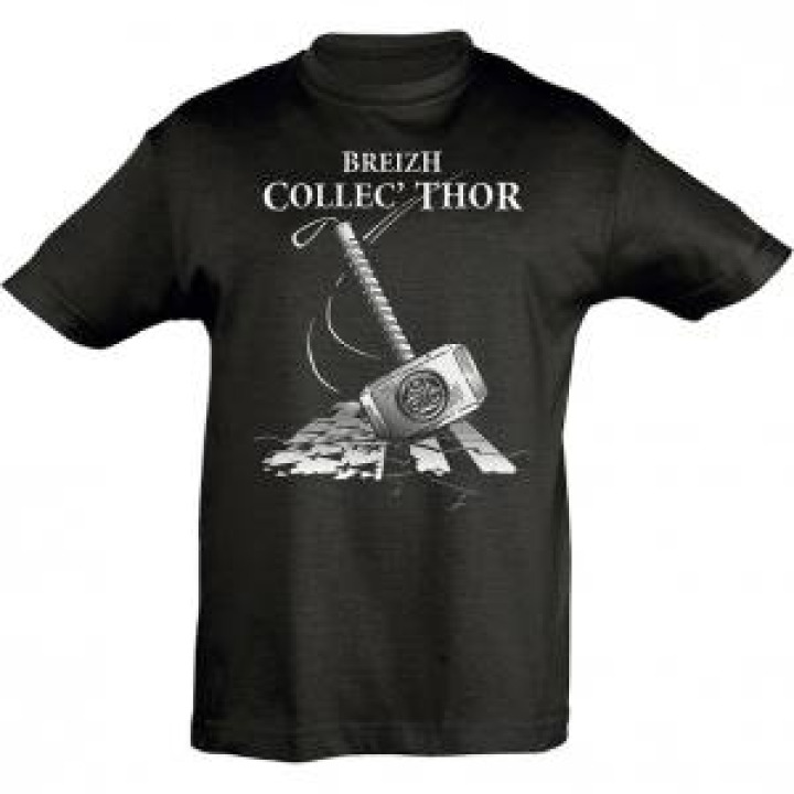 Tshirt enfant Breizh CollecThor Sh3007 Noir Profond 4 ans