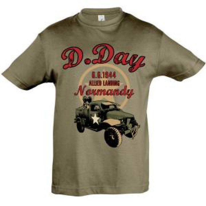 Tshirt enfant Camion Etoile DDay Army 4 ans