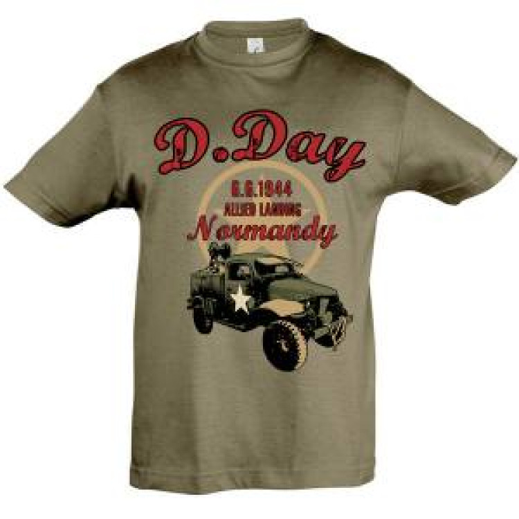 T-shirt enfant Camion Etoile D-Day Army 10 ans
