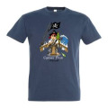 T-shirt enfant Capitaine Pirate Marseille Rouge 2 ans
