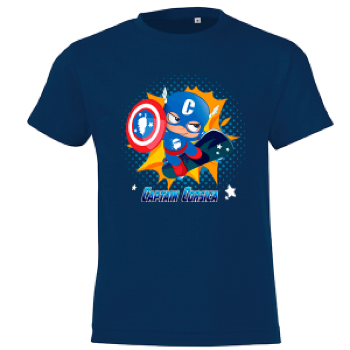 Tshirt enfant Captain Corsica French Marine 2 ans