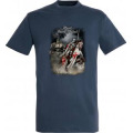 T-shirt enfant Cavalier sur Son Cheval Mont Saint Michel Denim 2 ans