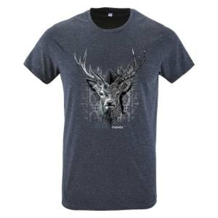 T-shirt enfant Cerf Native Tribes Pyrénées Deer Denim 12 ans