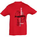 T-shirt enfant Chamois Marmotte Cauterets Rose Orchidée 2 ans