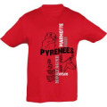 T-shirt enfant Chamois Marmotte Saint Lary Rouge 2 ans