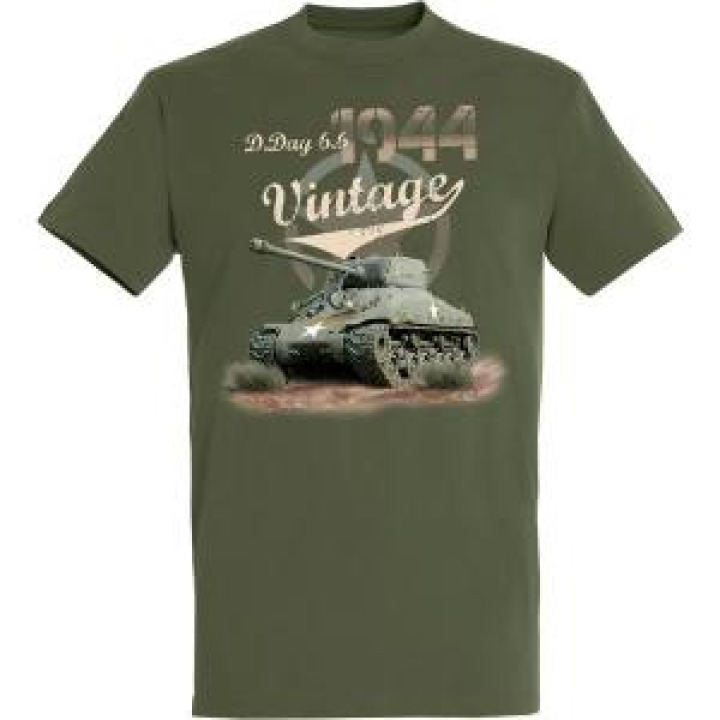 Tshirt enfant Char Vintage DDay 66 1944 Army 4 ans